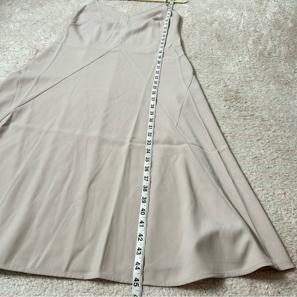 Thakoon Dusty Blush Nude Midi Slip Dress Size 4 Minimalist Clean Girl Neutral - Picture 8 of 14